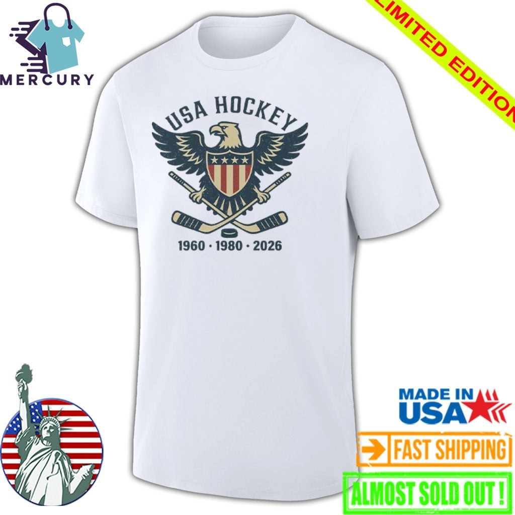USA Hockey Eagle 1960 1980 2026 Shirt