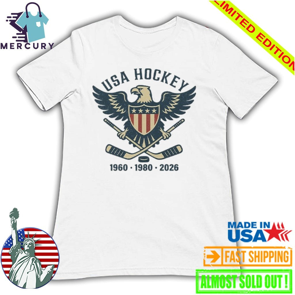 USA Hockey Eagle 1960 1980 2026 Shirt