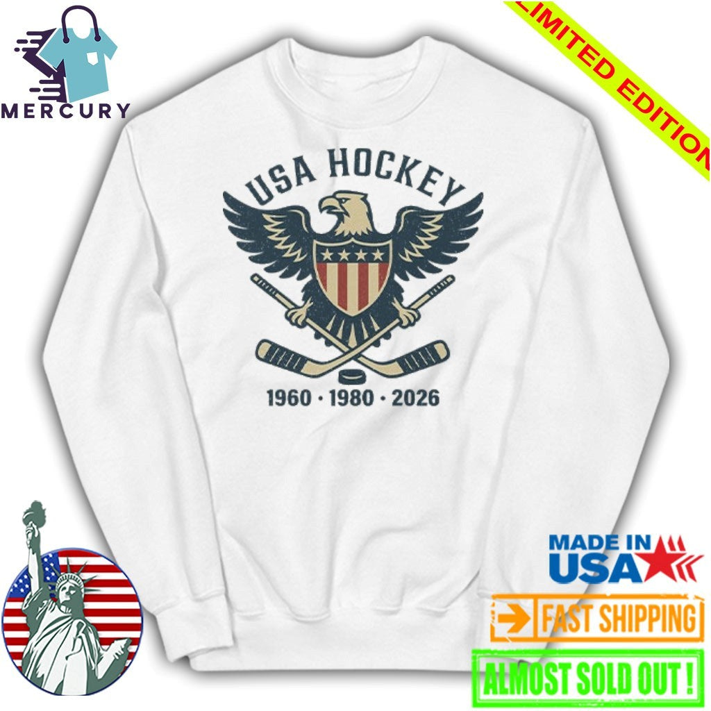 USA Hockey Eagle 1960 1980 2026 Shirt