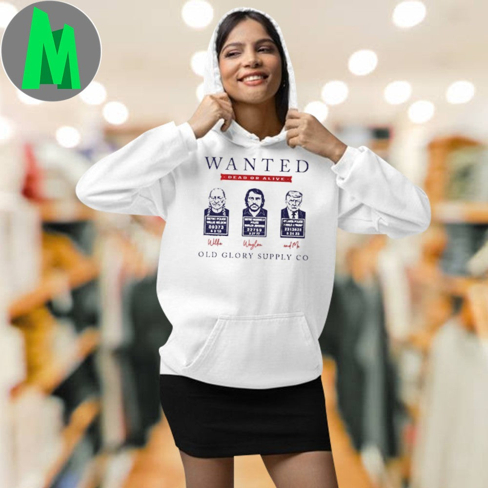 User’s Suggested Name Willie, Waylon and Trump Outlaw Mugshot Shirt
