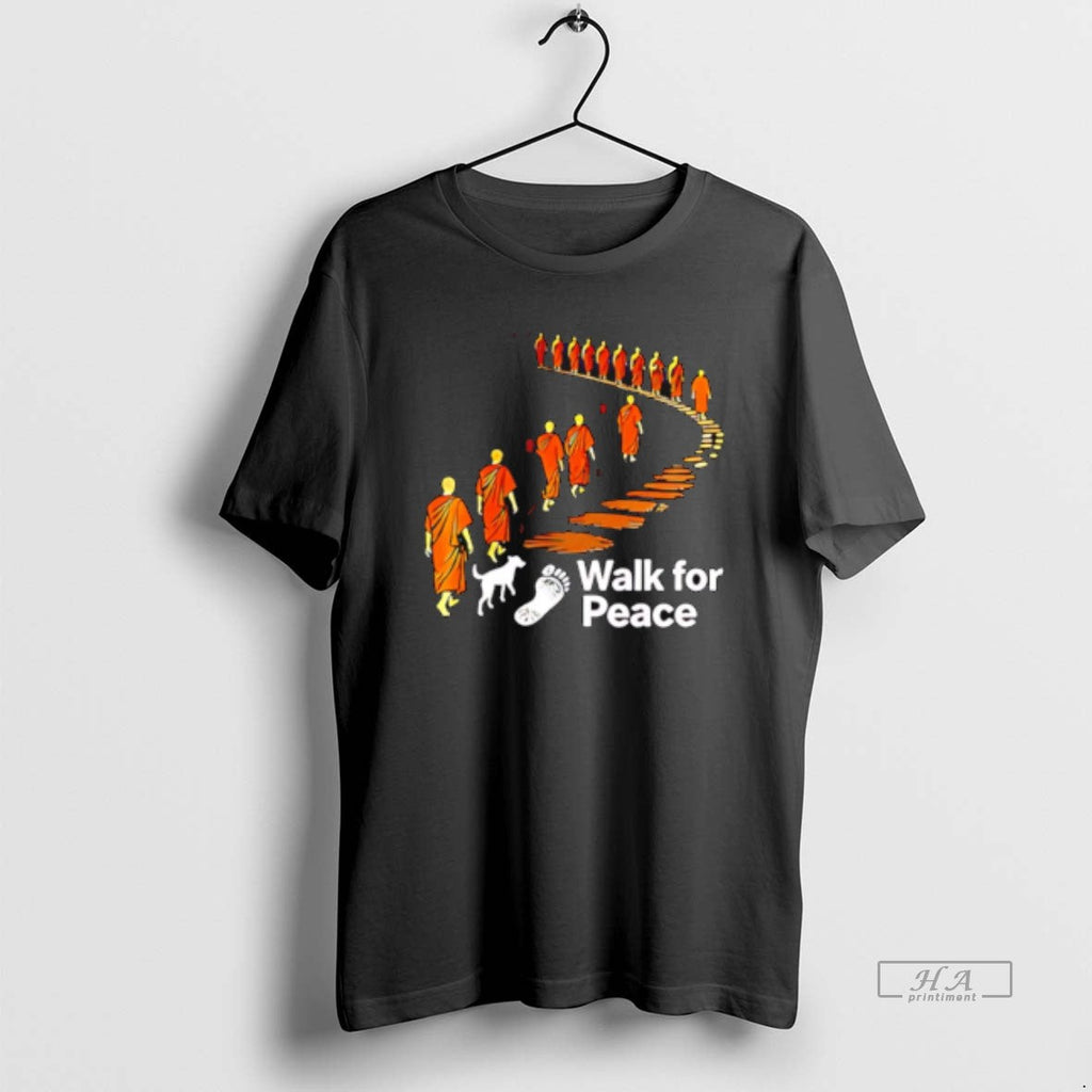 Official Walk Peace Monks Dog T-Shirts, Hoodie, Sweatshirt