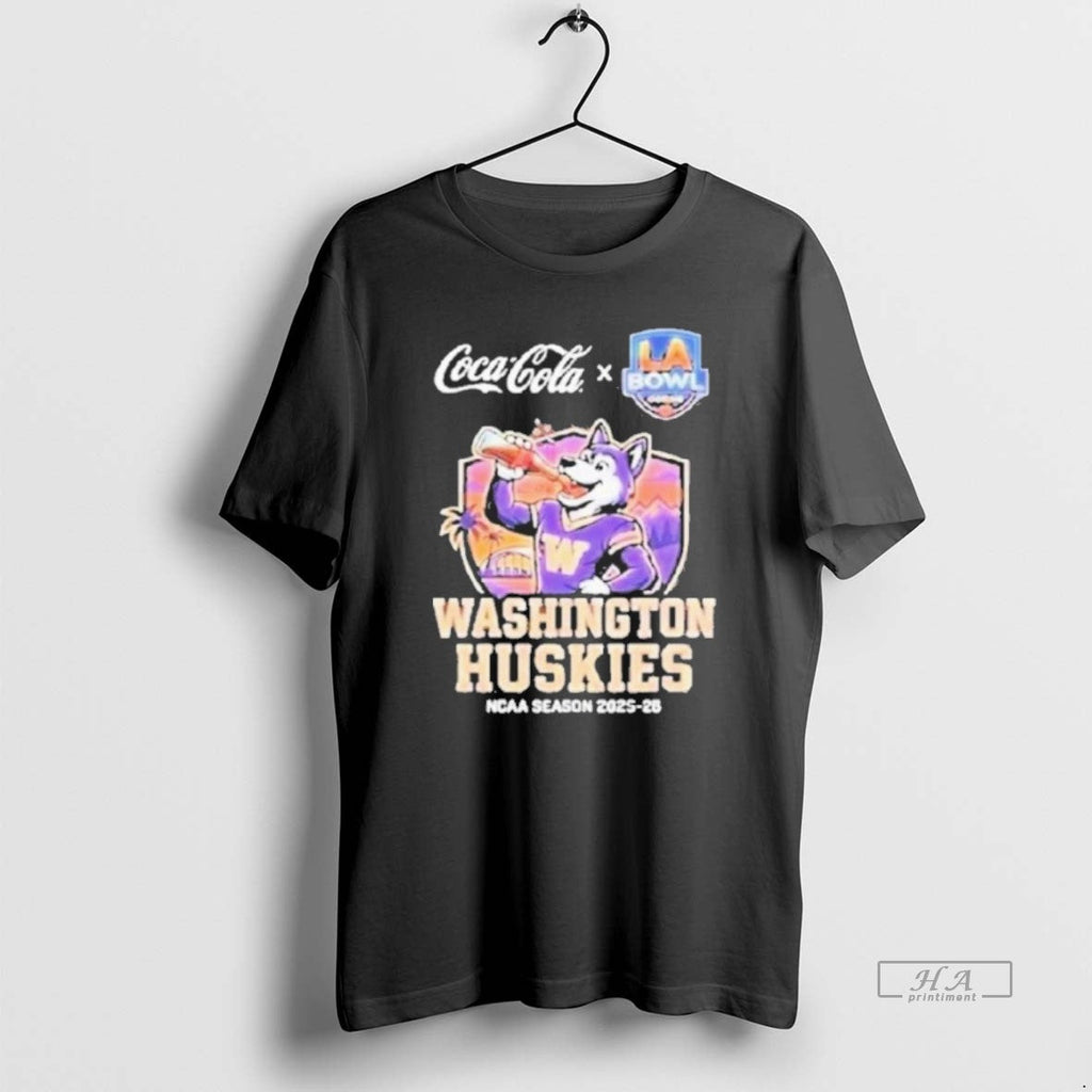 Official Washington Huskies 2025 26 La Bowl Hosted Gronk December 13 Mascot T-Shirts, Hoodie, Sweatshirt