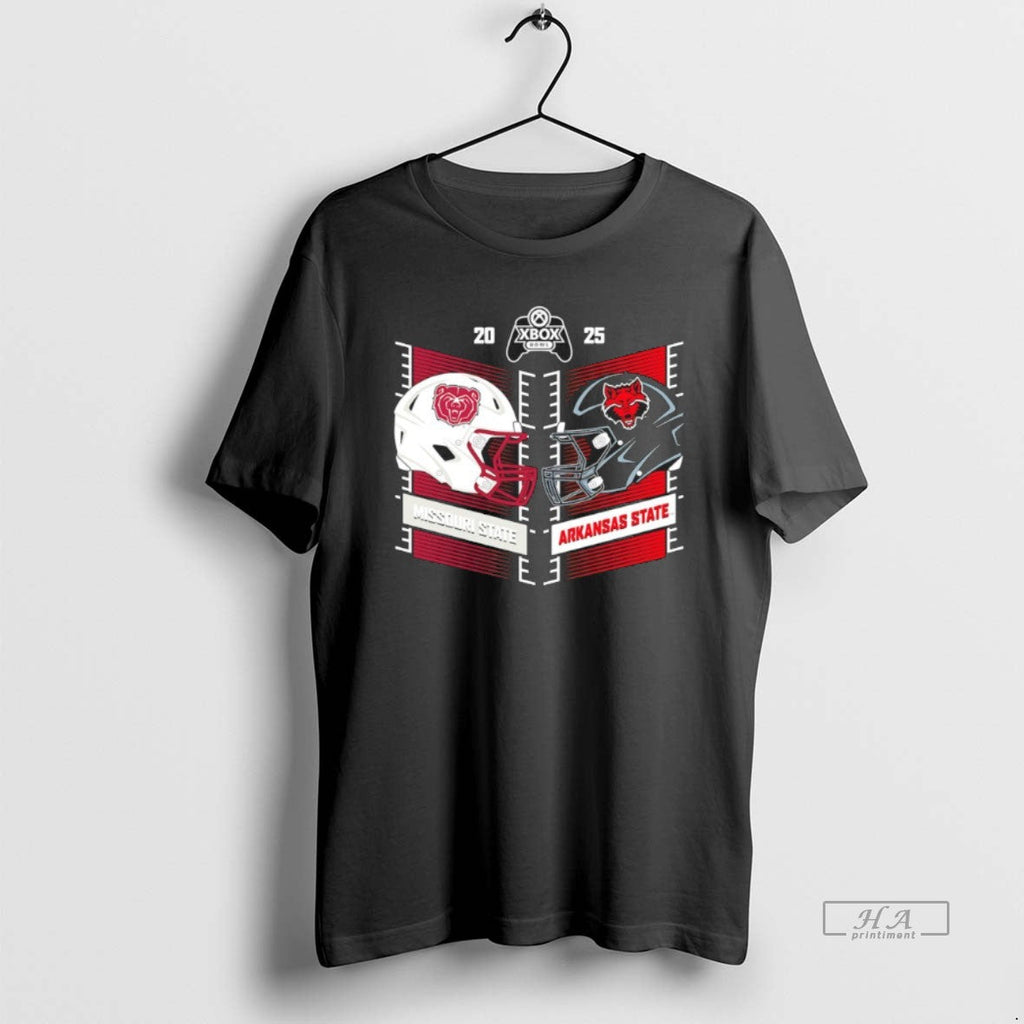 Official Xbox Bowl 2025 Missouri State Vs Arkansas State Head Head T-Shirts, Hoodie, Sweatshirt