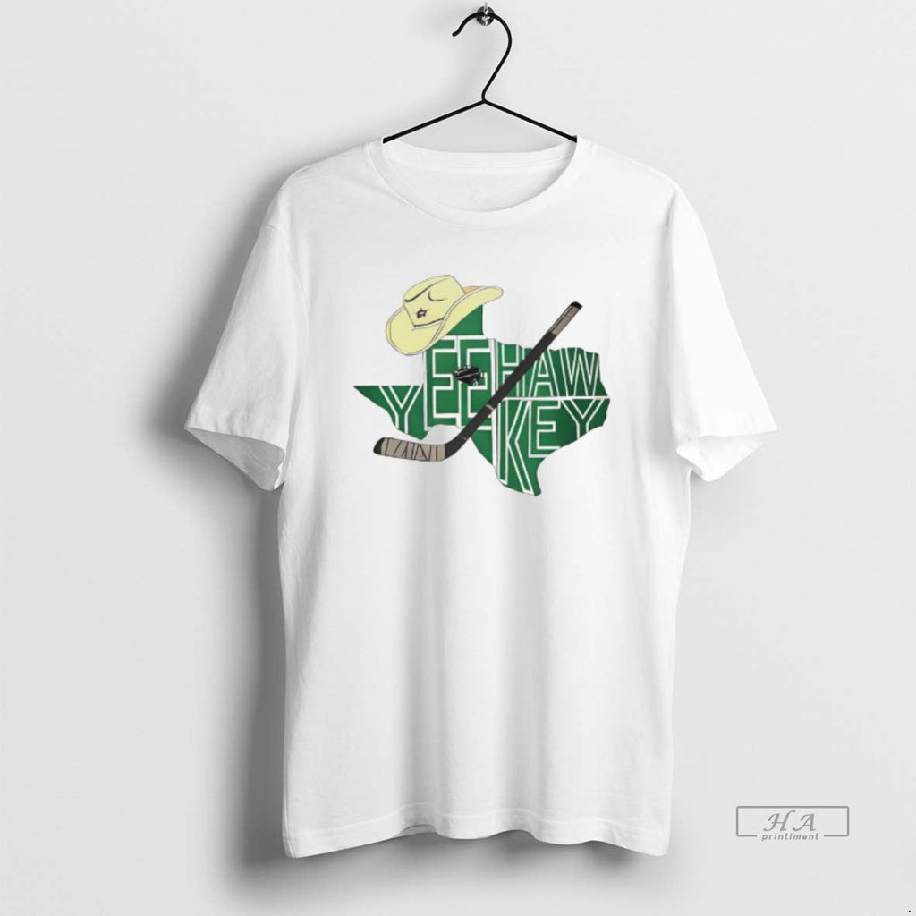 Official Yee Hawkey Cowboy Map Dallas Stars Hockey Est 1993 T-Shirts, Hoodie, Sweatshirt