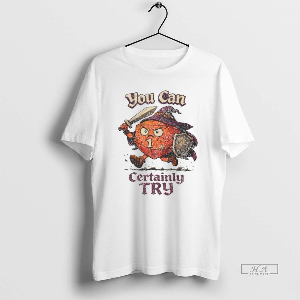Official You Can Certainly Try D20 T-Shirts, Hoodie, Sweatshirt