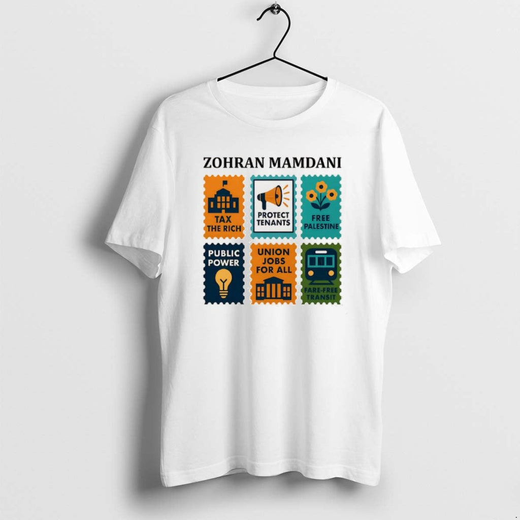 Official Zohran Mamdani Tax Rich Mayor New York City Stamp T-Shirts, Hoodie, Sweatshirt