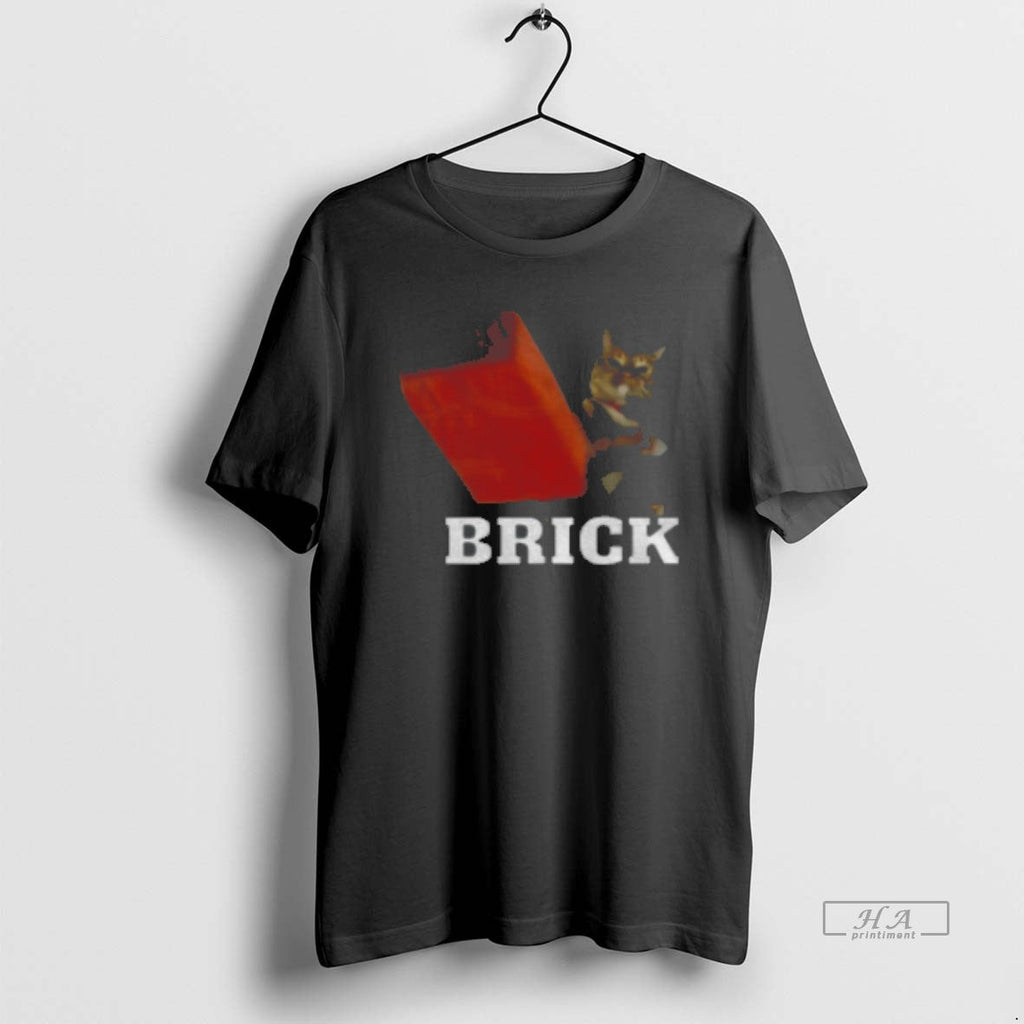 Official Funny Cat Throwing Brick Meme Classic T-Shirts, Hoodie, Sweatshirt