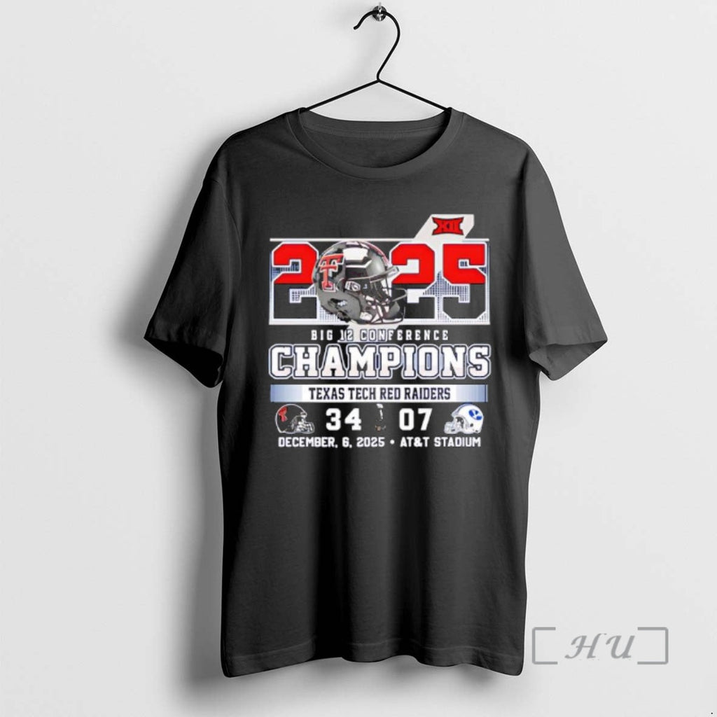 Officials 2025 Big 12 Conference Champions Texas Tech Red Raiders Champs T-Shirts, Hoodie, Sweatshirt