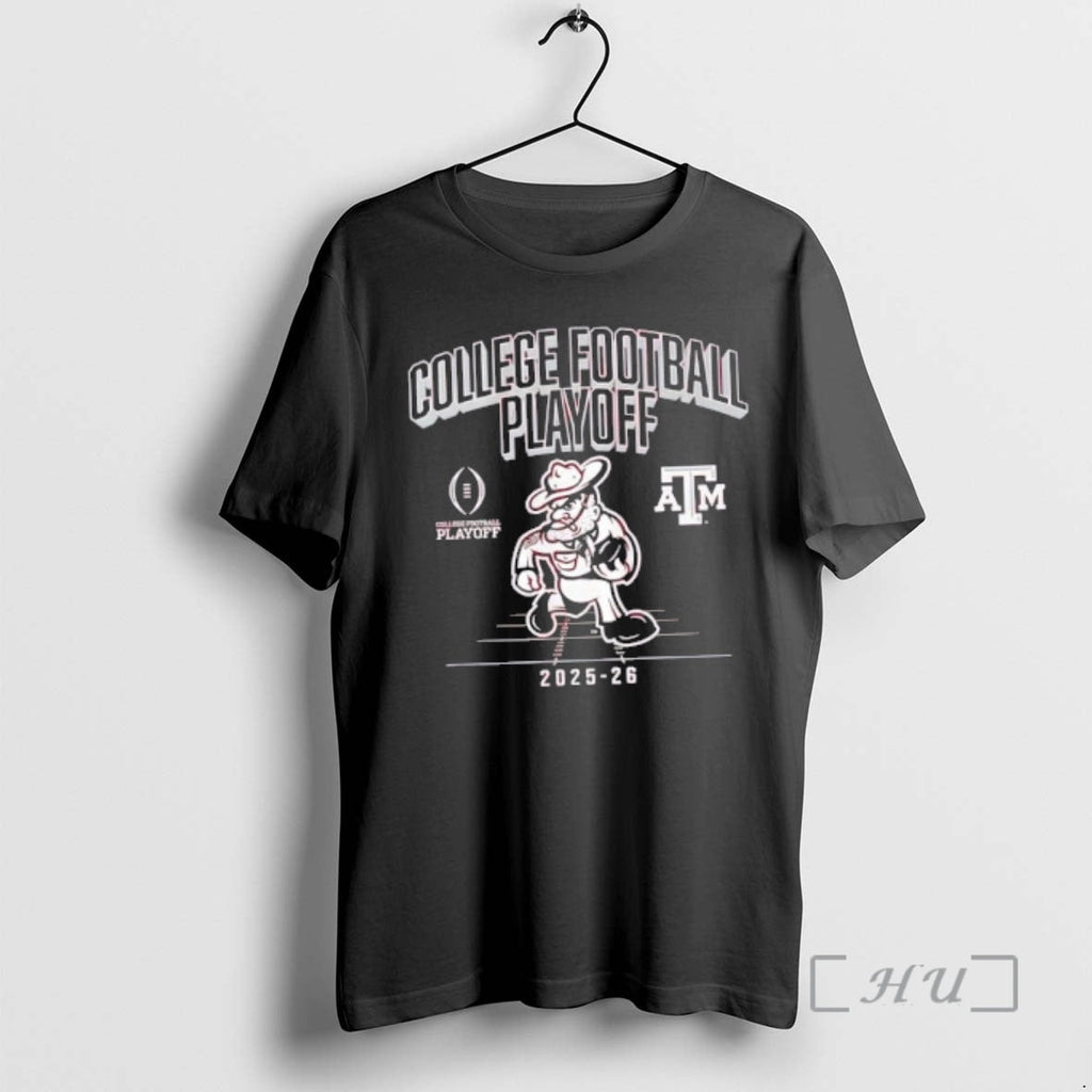 Officials 2025 Cfb College Football Playoff Mascot Texas Am Football T-Shirts, Hoodie, Sweatshirt