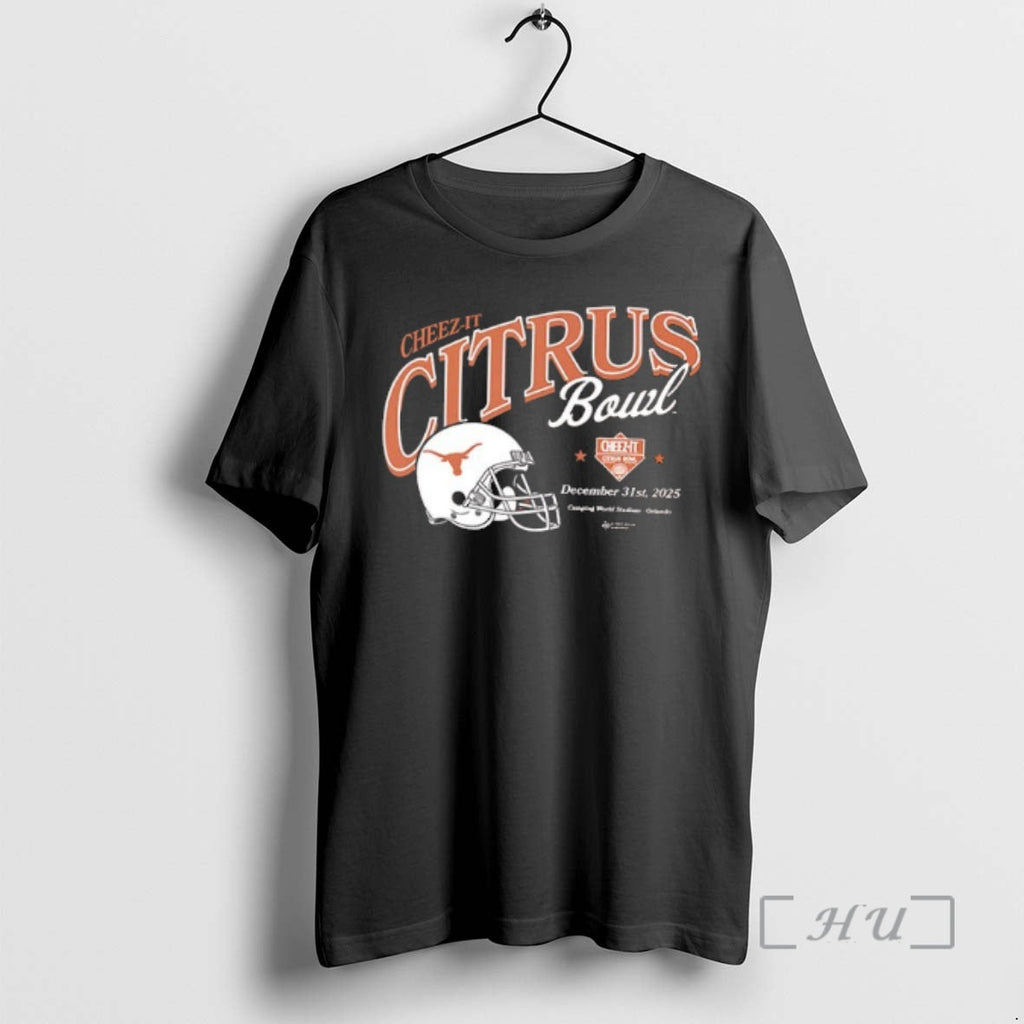 Officials 2025 Cheez Citrus Bowl Texas Longhorns Helmet 2 Sided T-Shirts, Hoodie, Sweatshirt