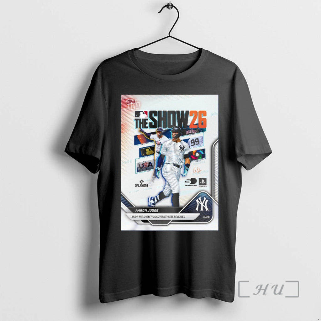 Officials Aaron Judge Mlb Show 2026 Cover Athlete Revealed Signature T-Shirts, Hoodie, Sweatshirt
