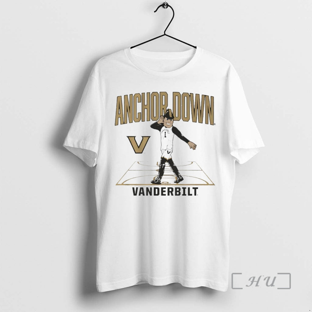 Officials Anchor Down Vanderbilt Commodores Basketball Mascot Court Circle T-Shirts, Hoodie, Sweatshirt