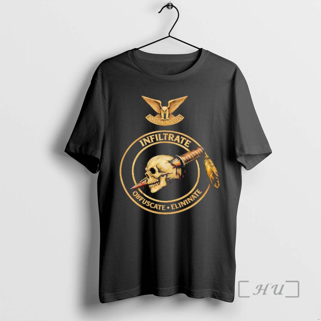 Officials Army Cavalry Scout Mos 19 Delta 19d Veteran Selous Scouts Infiltrate Obfuscate Eliminate T-Shirts, Hoodie, Sweatshirt