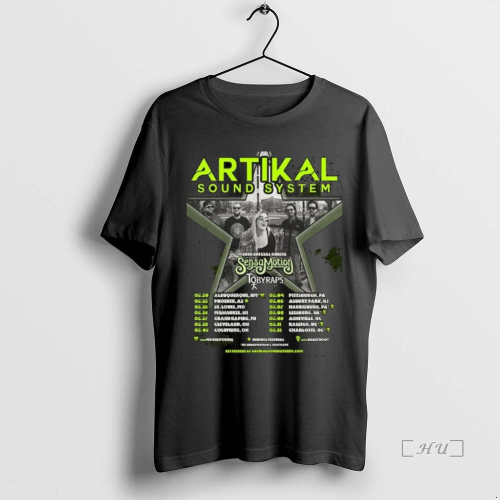 Officials Artikal Sound System February March Tour 2026 Long Sleve T-Shirts, Hoodie, Sweatshirt