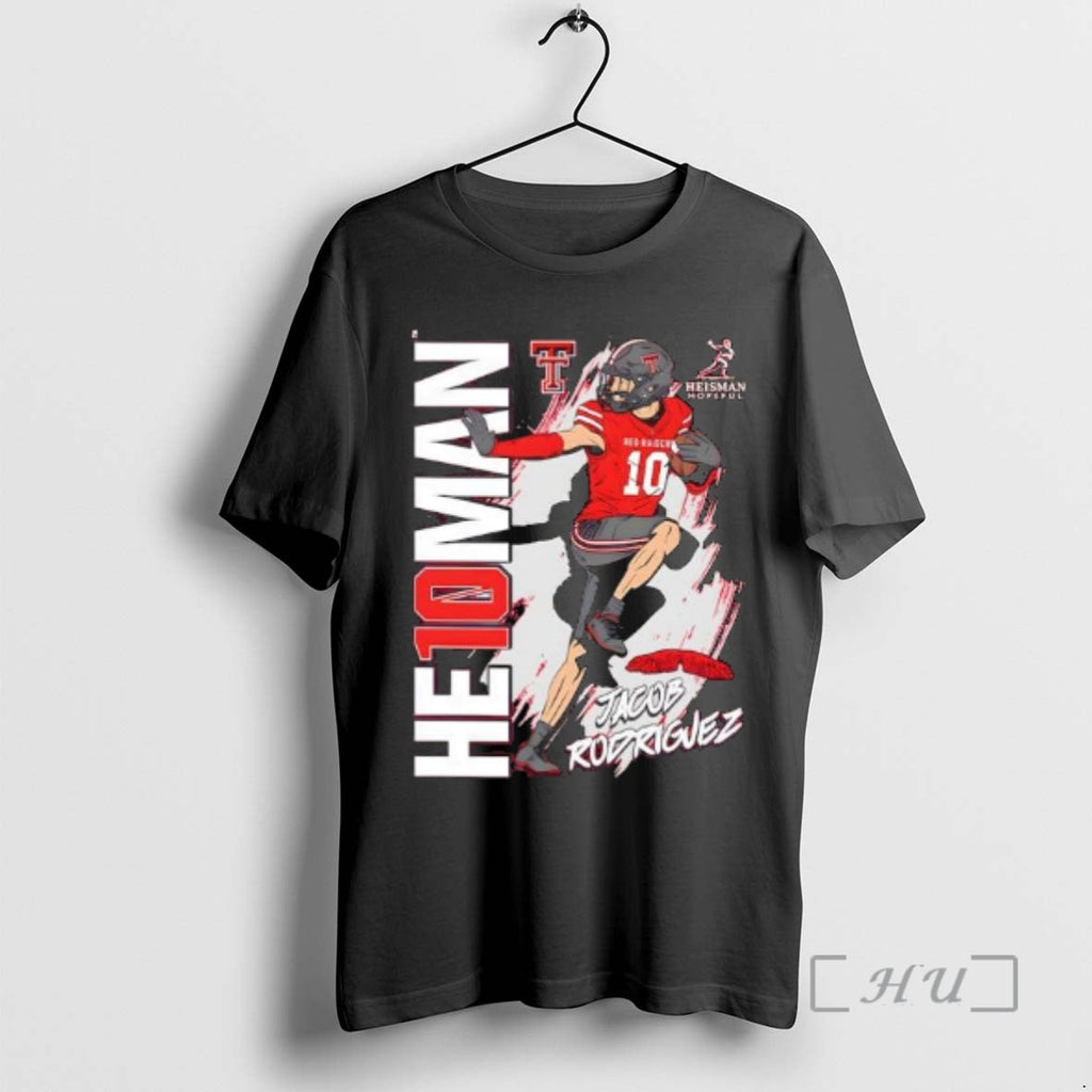 Officials Athletes Thread Jacob Rodriguez Texas Tech Red Raiders Heisman Stance T-Shirts, Hoodie, Sweatshirt