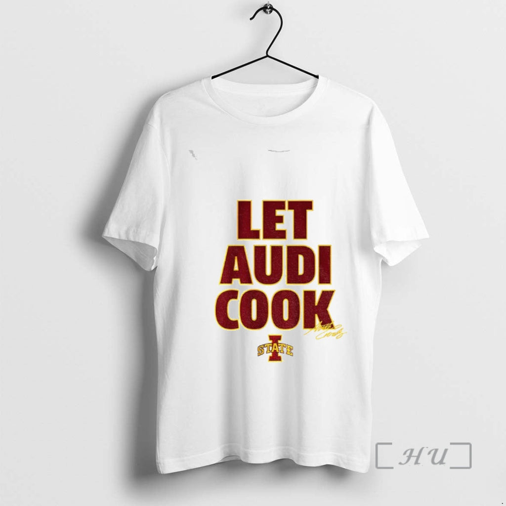 Officials Audi Crooks Let Audi Cook Iowa State Cyclones Basketball Logo Signature T-Shirts, Hoodie, Sweatshirt