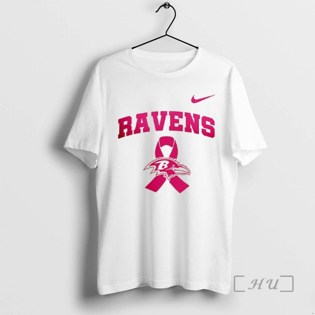 Officials Baltimore Ravens Cancer Awareness Never Ever Giving Up Hope T-Shirts, Hoodie, Sweatshirt