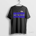 Officials Baltimore Ravens Inspire Change Opportunity Equity Freedom Justice Ornaments T-Shirts, Hoodie, Sweatshirt