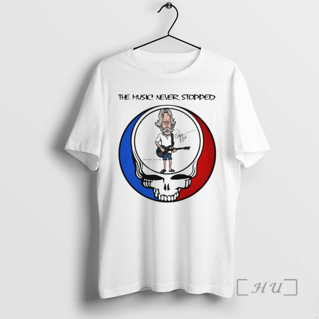 Officials Bob Weir Grateful Dad 1947 2026 Signature Music Never Stopped T-Shirts, Hoodie, Sweatshirt