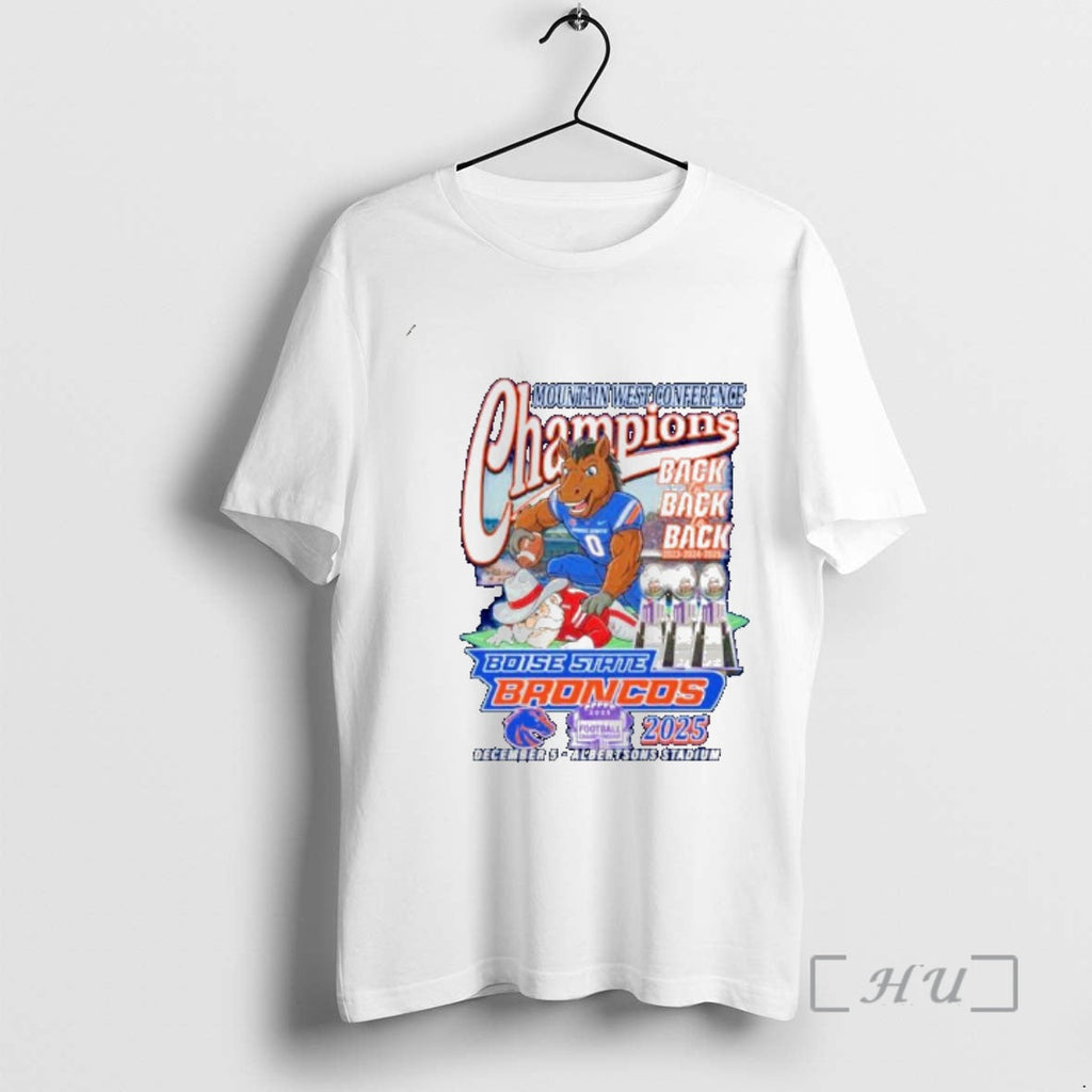 Officials Boise State Broncos Mountain West Conference Championship Back 2 Back 2025 Ornaments T-Shirts, Hoodie, Sweatshirt