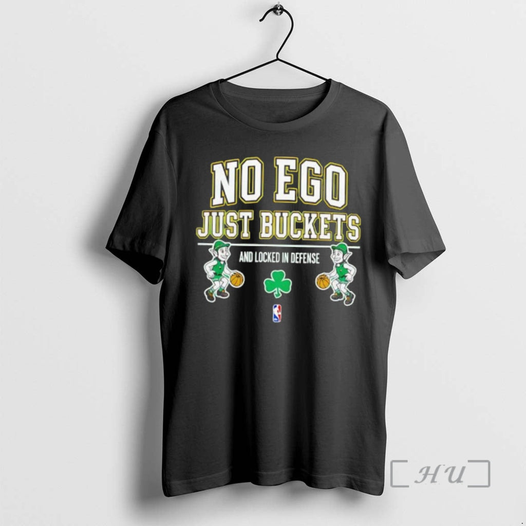 Officials Boston Celtics No Ego Just Buckets Locked Defense T-Shirts, Hoodie, Sweatshirt