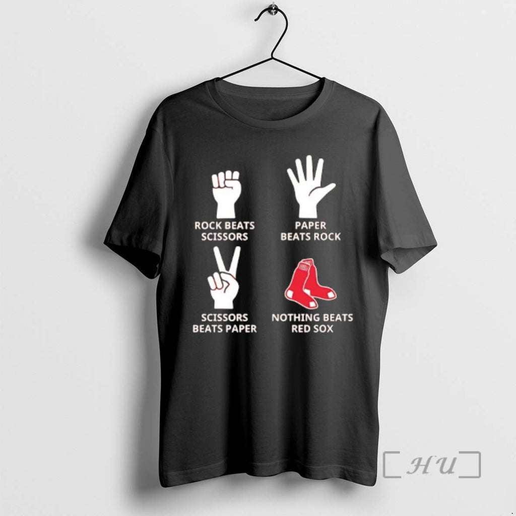 Officials Boston Red Sox Nothing Beats Rock Beats Scissors Paper Beats Rock Scissors Beats Paper T-Shirts, Hoodie, Sweatshirt