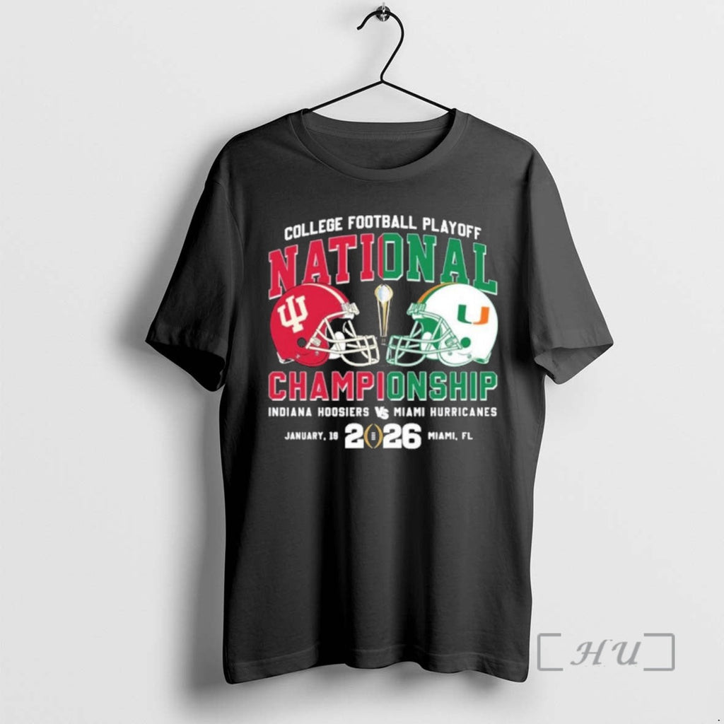 Officials Cfp National Championship Duel Helmet 2 Team Iu Vs Miami T-Shirts, Hoodie, Sweatshirt