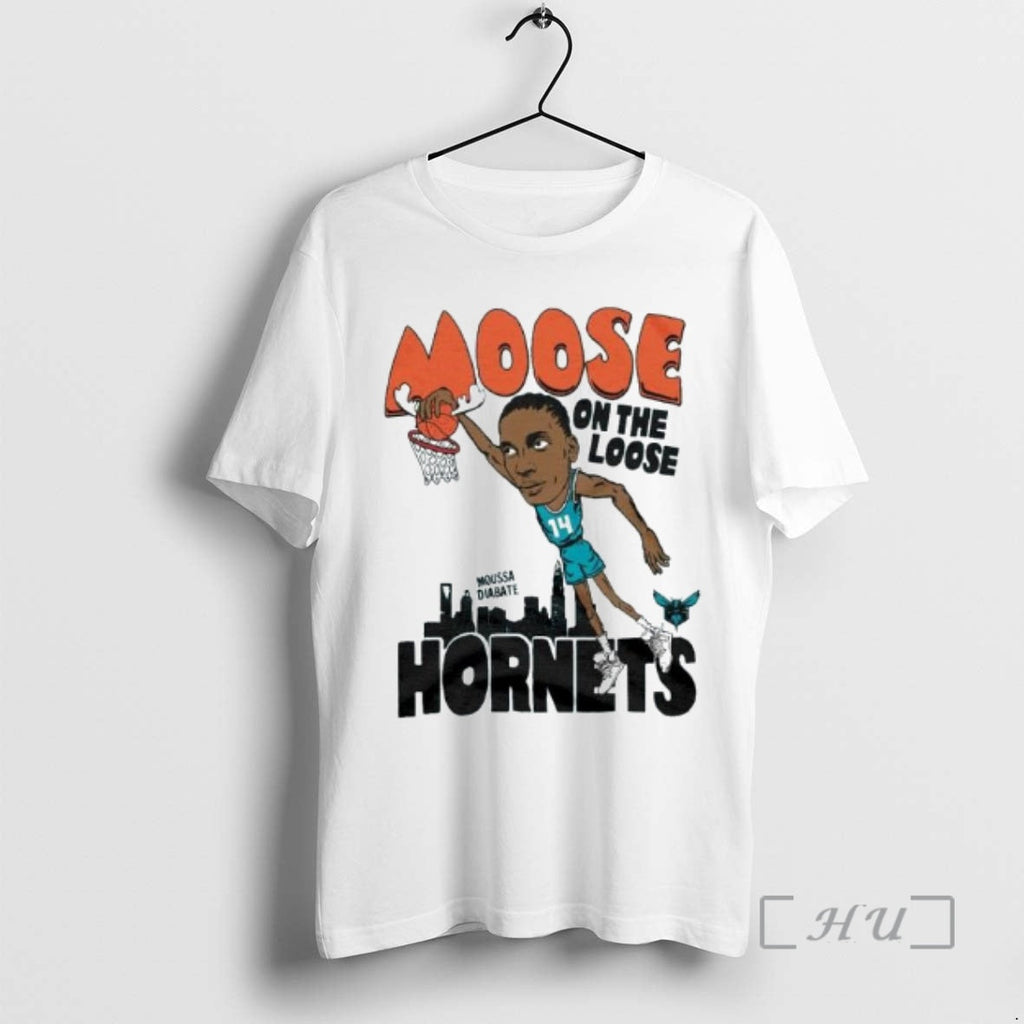 Officials Charlotte Hornets Moussa Diabate Loose Skyline Ornaments T-Shirts, Hoodie, Sweatshirt