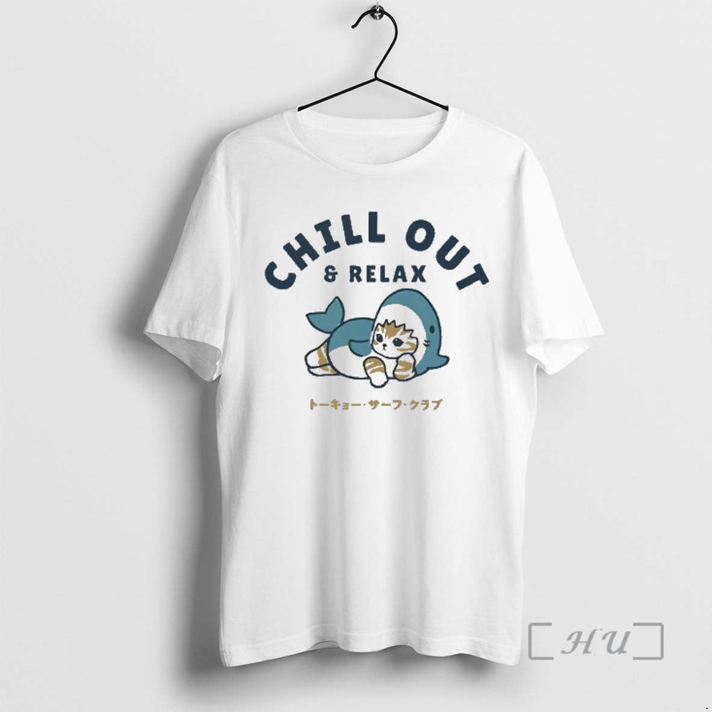 Officials Chill Out Relax Shark Costume Cat Tokyo Surf T-Shirts, Hoodie, Sweatshirt