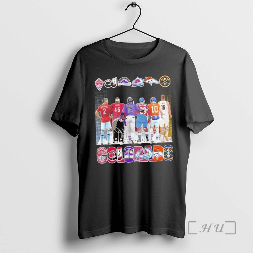 Officials Colorado City Sports Legends Skyline Signatures T-Shirts, Hoodie, Sweatshirt