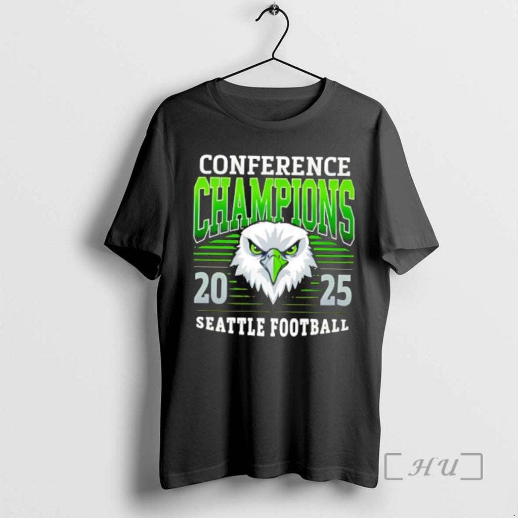 Officials Conference Champions 2025 Seattle Football Eagle Mascot T-Shirts, Hoodie, Sweatshirt
