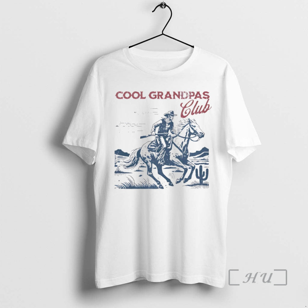 Officials Cowboy Cool Grandpas Club Retro T-Shirts, Hoodie, Sweatshirt