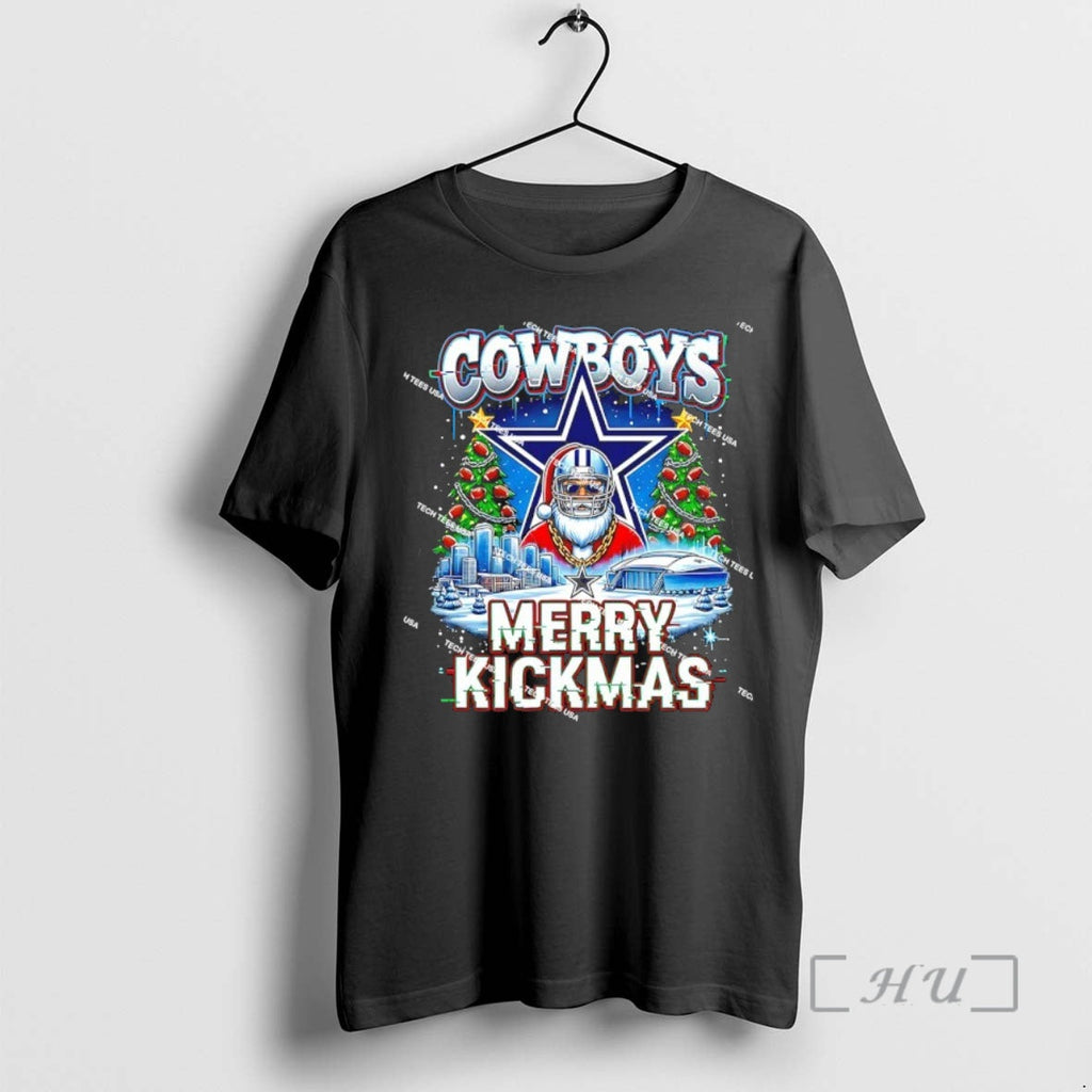 Officials Dallas Cowboys Football Merry Kickmas T-Shirts, Hoodie, Sweatshirt
