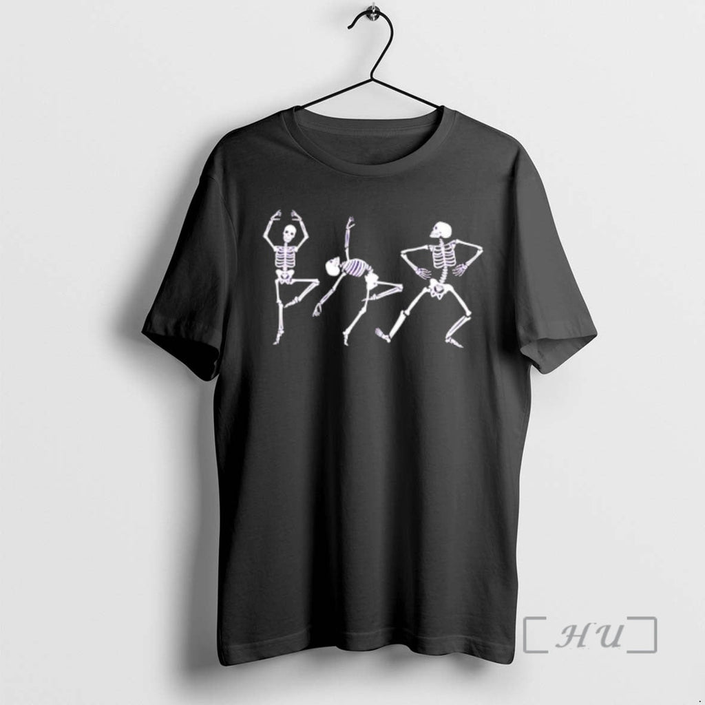 Officials Dancing White Skeletons Background Funny T-Shirts, Hoodie, Sweatshirt