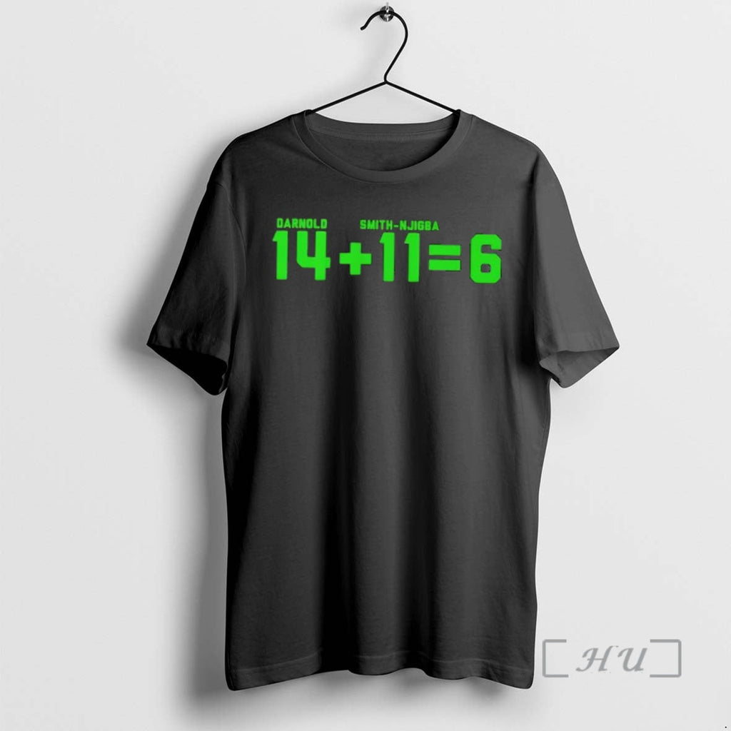 Officials Darnold 14 Plus Smith Njigba 11 Equals 6 Football T-Shirts, Hoodie, Sweatshirt