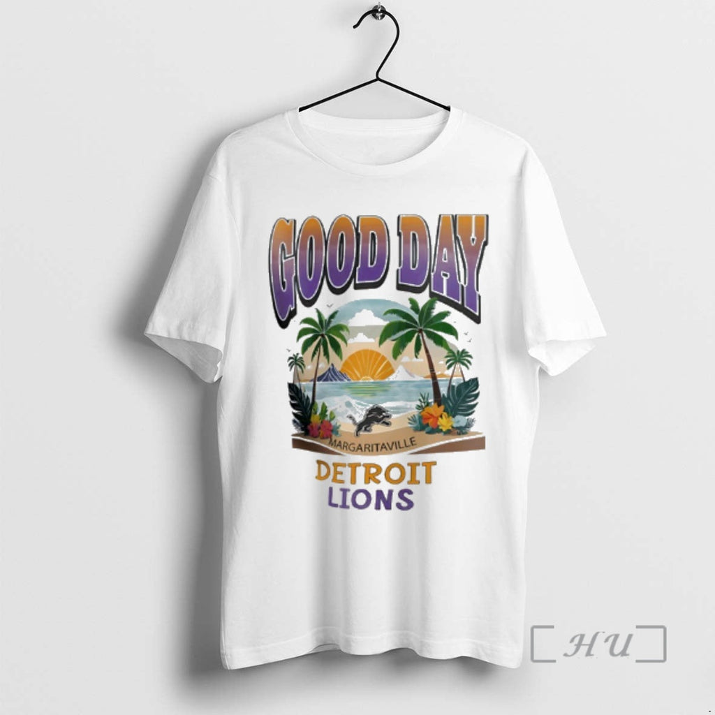 Officials Detroit Lions Margaritaville Light Blue Good Day T-Shirts, Hoodie, Sweatshirt