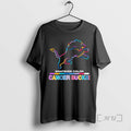 Officials Detroit Lions Football Whatever Color Cancer Sucks Logo Colors T-Shirts, Hoodie, Sweatshirt
