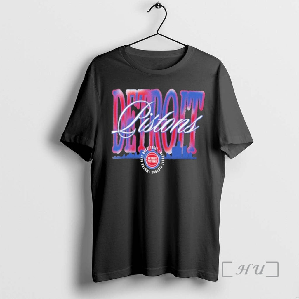 Officials Detroit Pistons Chrome Legacy Skyline T-Shirts, Hoodie, Sweatshirt