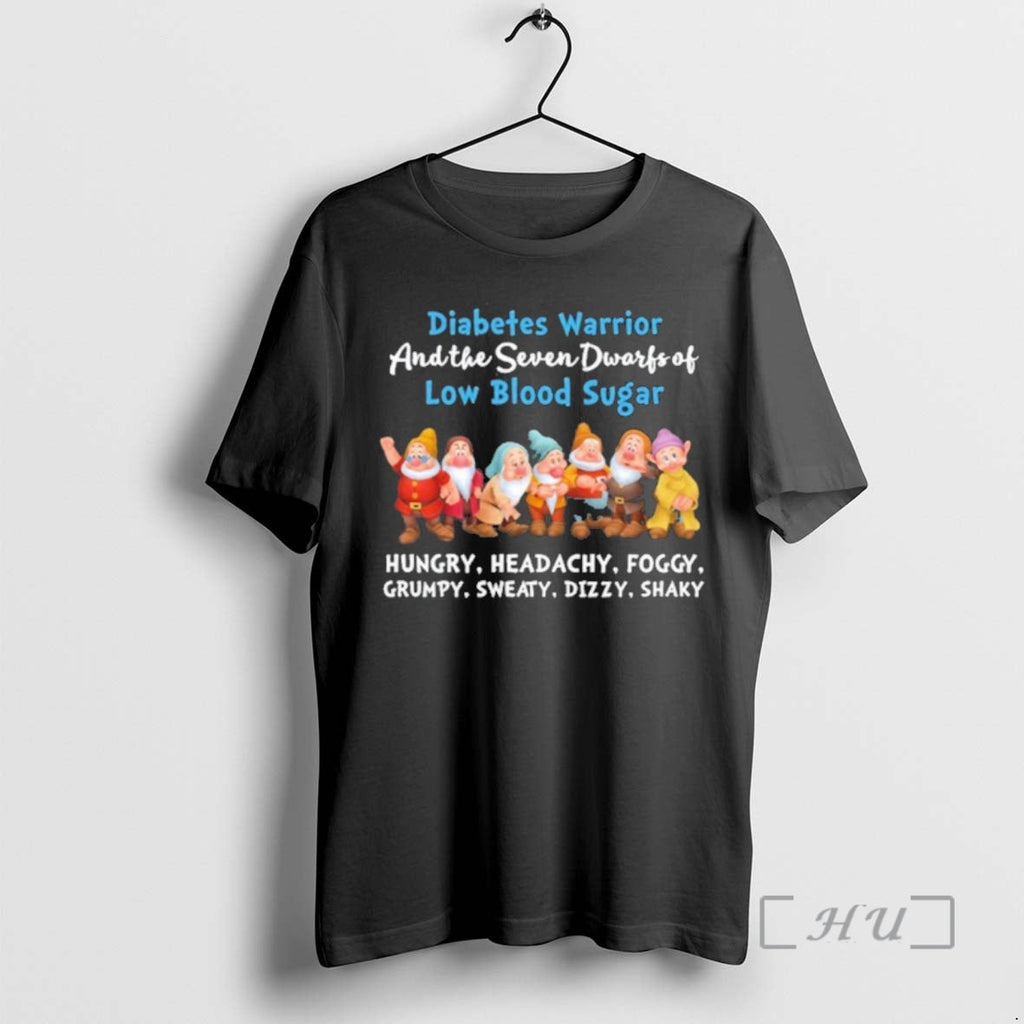 Officials Diabetes Warrior Seven Dwarfs Low Blood Sugar T-Shirts, Hoodie, Sweatshirt