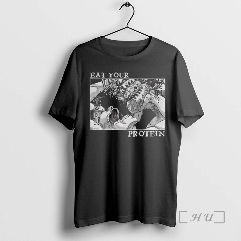 Officials Eat Your Protein Eren Yeage Attack Titan T-Shirts, Hoodie, Sweatshirt