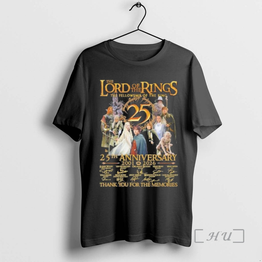Officials Final Lord Rings 25th Anniversary 2001 2026 T-Shirts, Hoodie, Sweatshirt