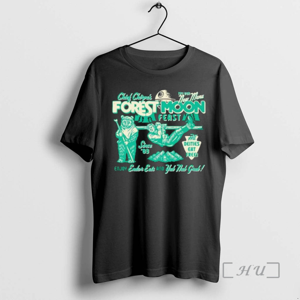 Officials Forest Moon Feast Chief Chirpas Try Our New Menu All Deities Eat T-Shirts, Hoodie, Sweatshirt