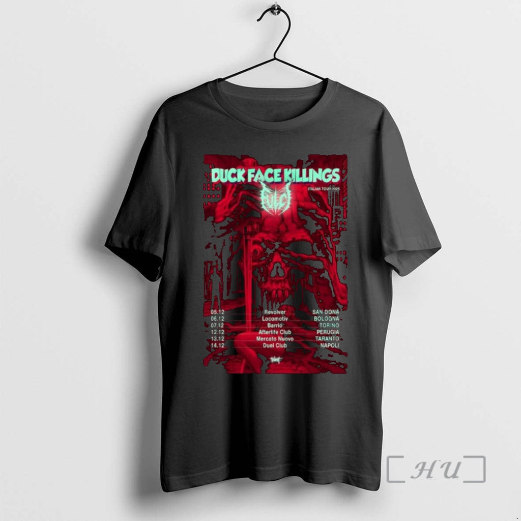 Officials Fulci Duck Face Killings Italian Tour Show December 2025 T-Shirts, Hoodie, Sweatshirt