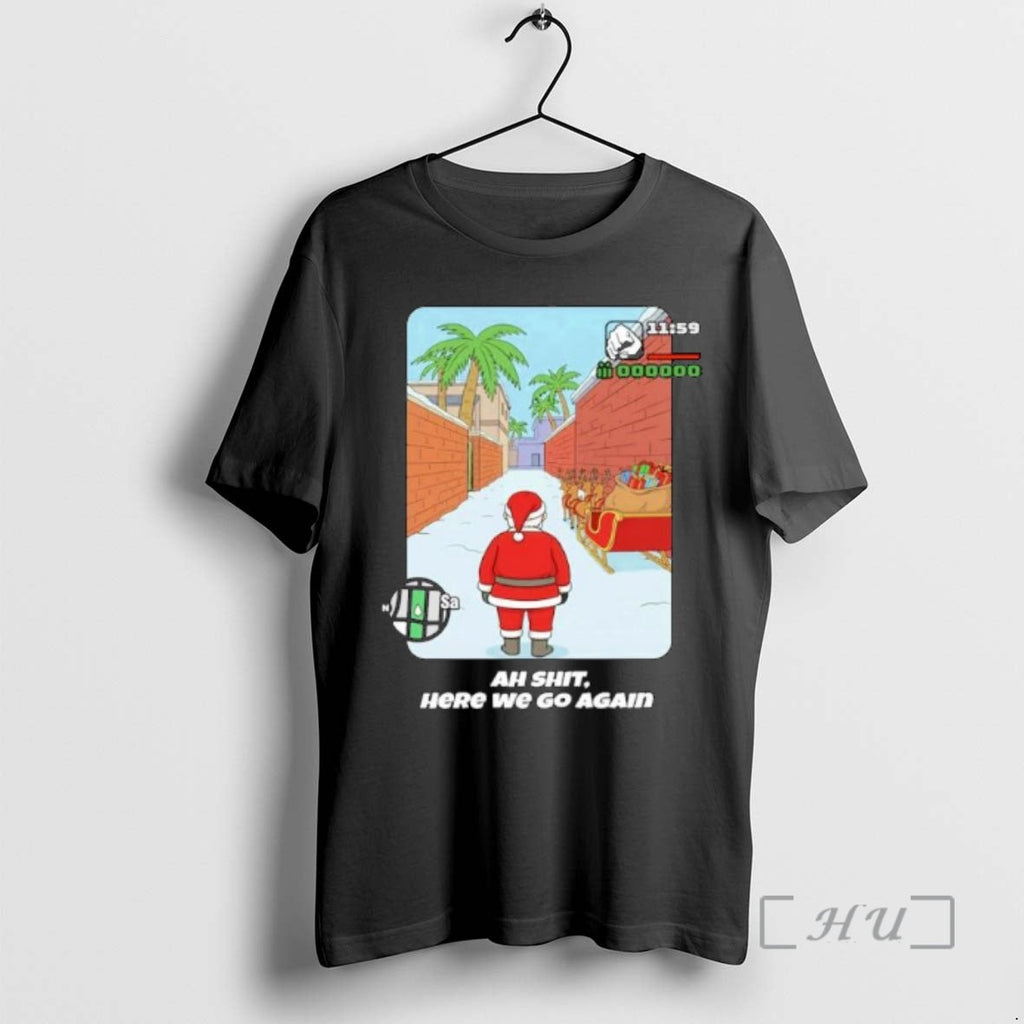 Officials Gta Santa Here We Go Again Funny Ornaments T-Shirts, Hoodie, Sweatshirt