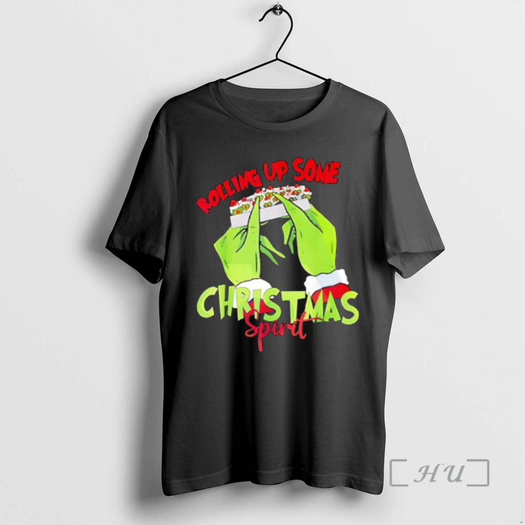 Officials Grinch Hands Rolling Joint Spirit T-Shirts, Hoodie, Sweatshirt