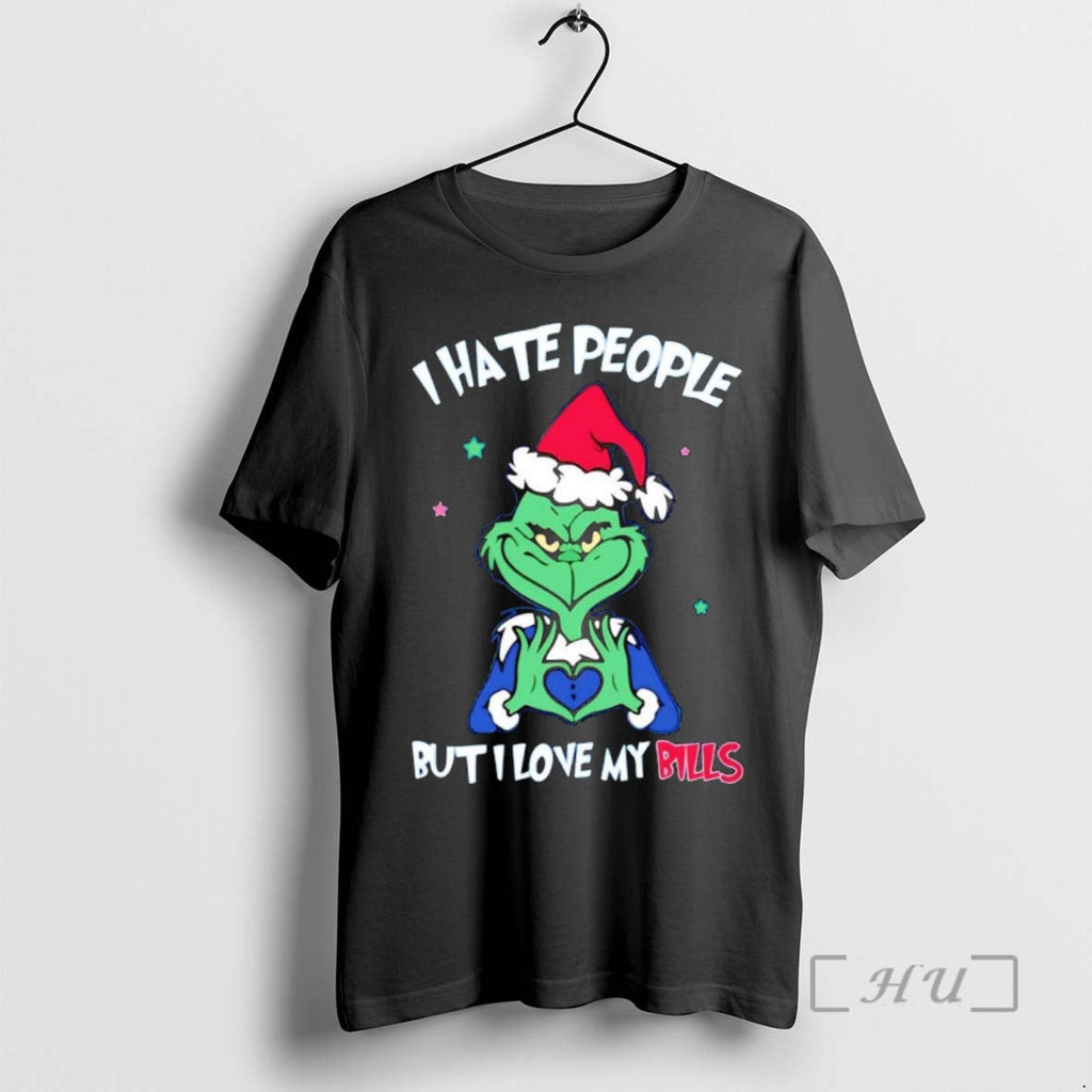 Officials Grinch I Hate People But I Love My Bills T-Shirts, Hoodie, Sweatshirt