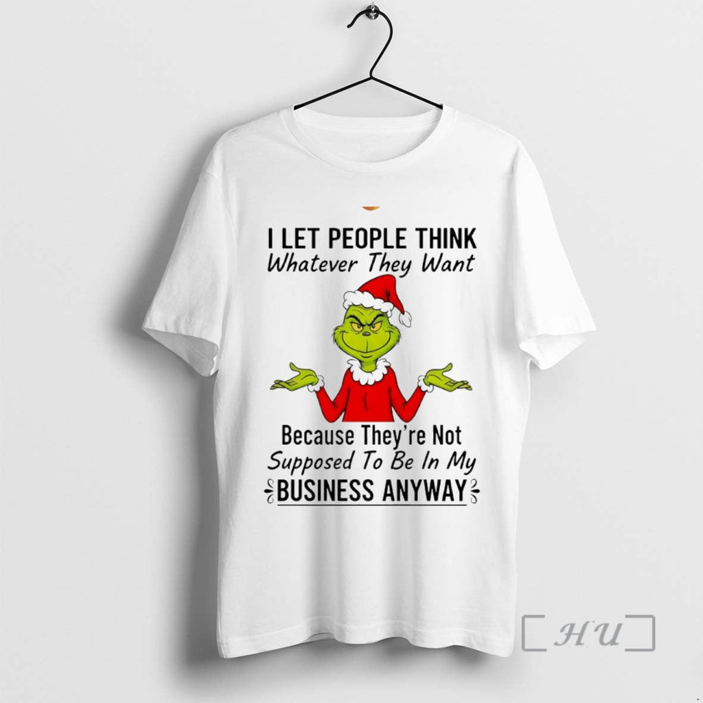 Officials Grinch I Let People Think Whatever They Want Circle T-Shirts, Hoodie, Sweatshirt
