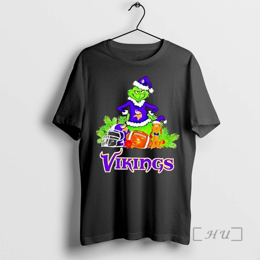 Officials Grinch Max Dog Minnesota Vikings Football Merry T-Shirts, Hoodie, Sweatshirt