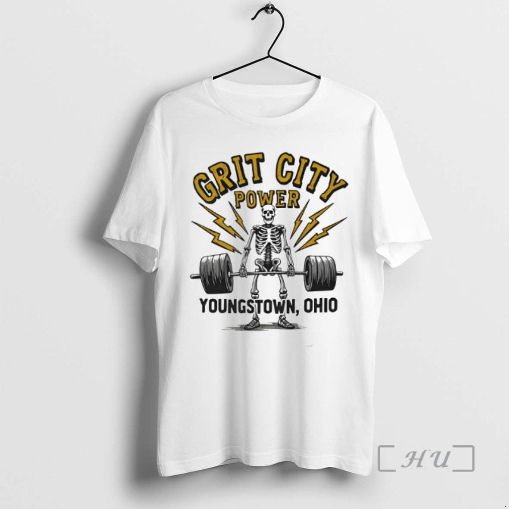Officials Grit City Power Youngs Twon Ohio Skeleton T-Shirts, Hoodie, Sweatshirt
