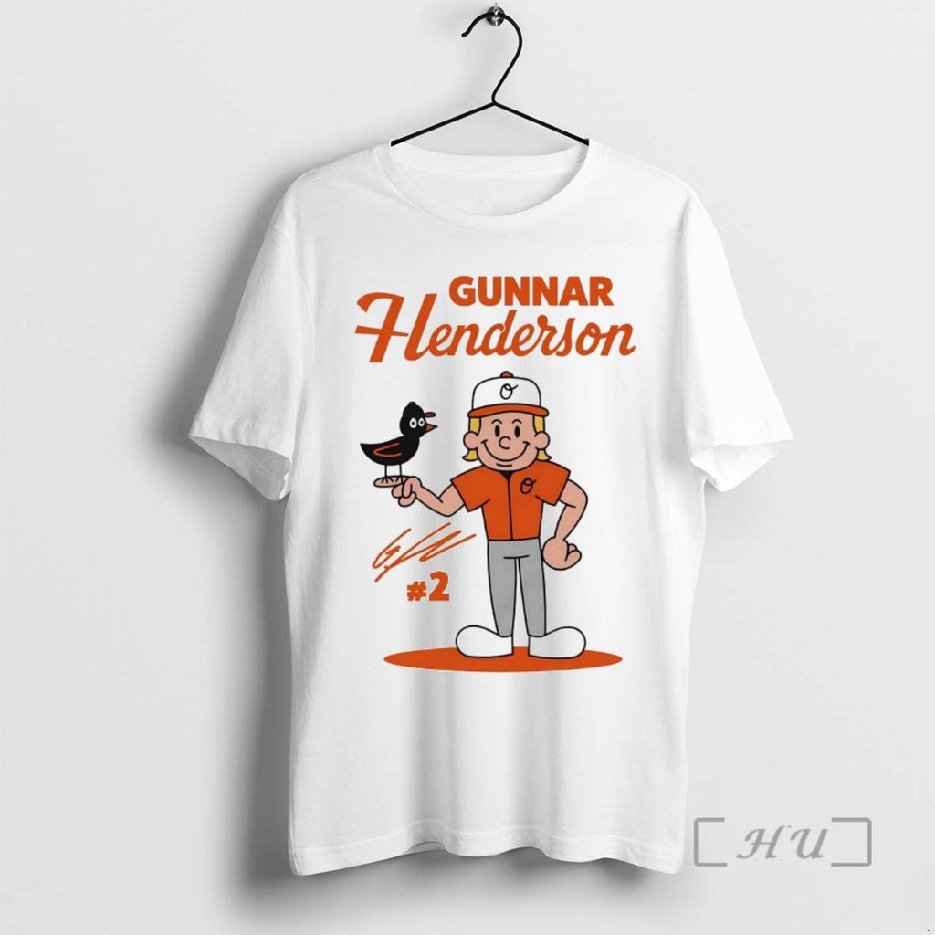 Officials Gunnar Henderson Cartoon Baltimore Orioles T-Shirts, Hoodie, Sweatshirt